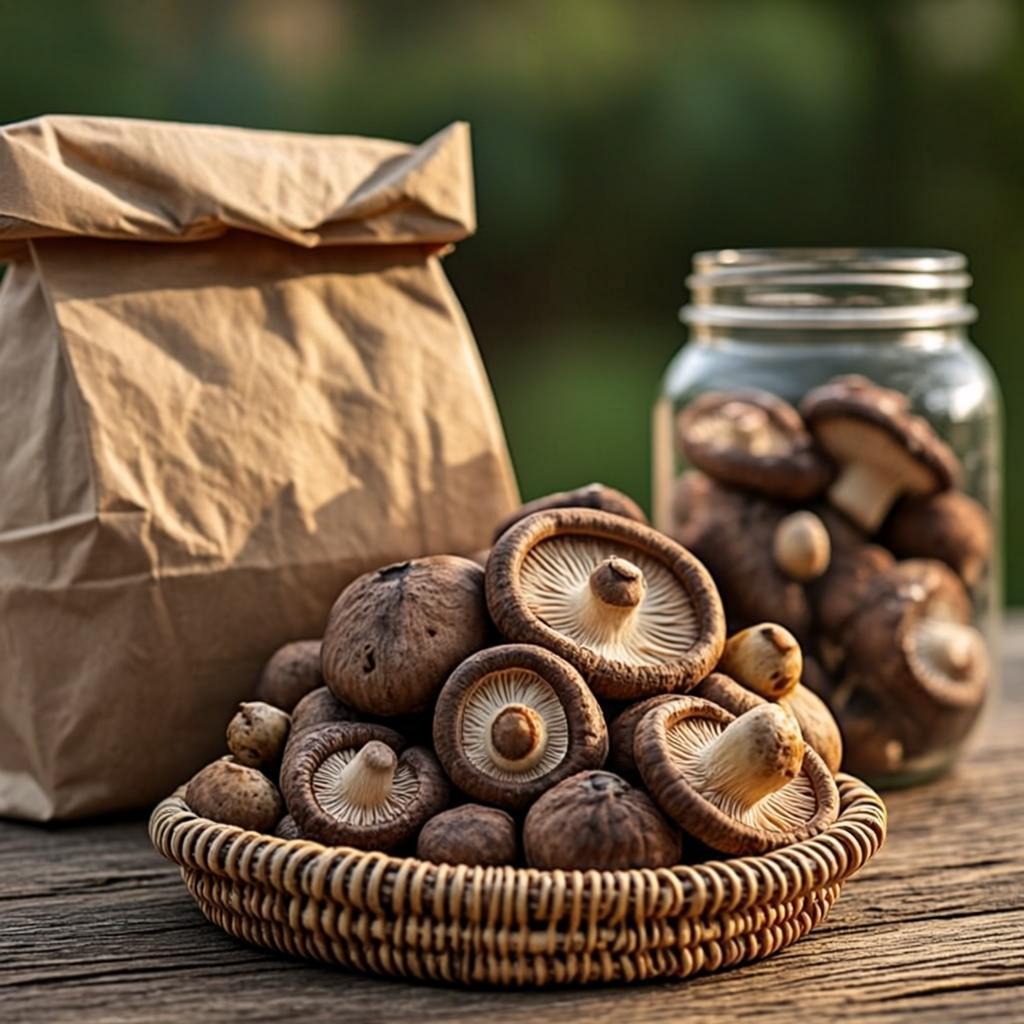 Champignons séchés